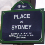 Sydney arrondismont street sign