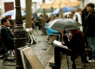 Place Du Tertre In Montmartre Paris